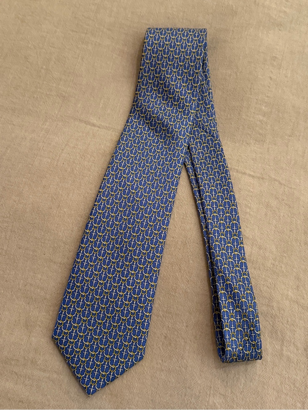 Vintage Cape Cod Neckwear Men's Light Blue Anchor Neck Tie